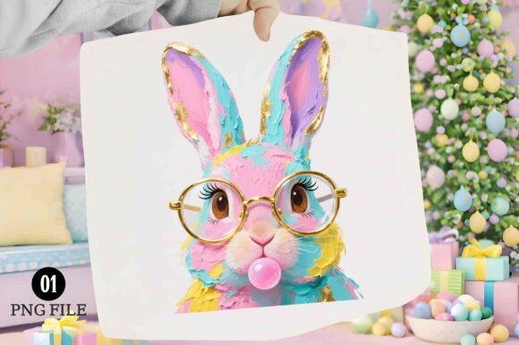 Download Cute Pastel Easter Bunny Png - Png Collection