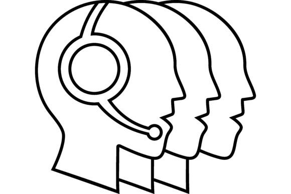 Download Team of Telephone Operators in Headset H - Headset Collection