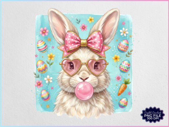 Download Cute Coquette Easter Bunny PNG - Png Collection